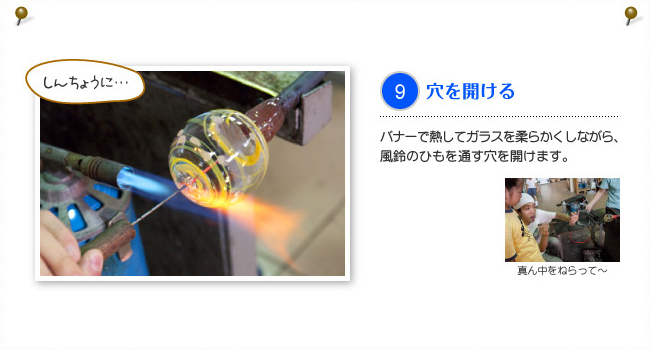 9.穴を開ける
